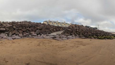 Waterville Beach with tide out 
