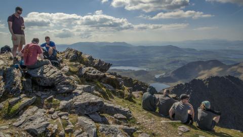 MacGillycuddy's Reeks - climbers