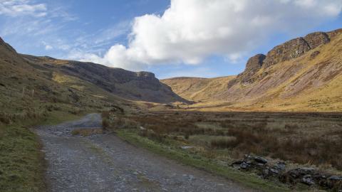 Lough Annascaul - road