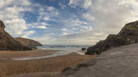 Coumeenoole Beach panoramic 