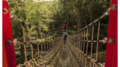 Kells Bay rope bridge 