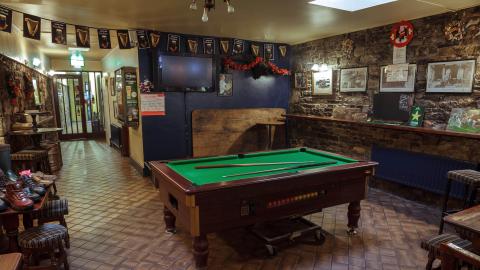 The Rock Inn pool table 