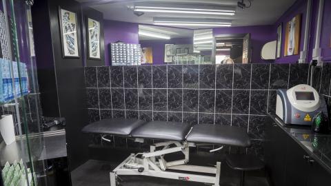 Metal Urges tattoo parlour interior 