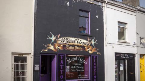 Metal Urges tattoo parlour exterior 